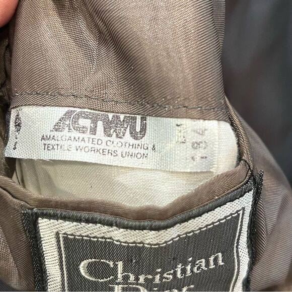 Christian Dior Monsieur Wool 2 Button Suit Jacket Blazer in Taupe size 42R - Picture 14 of 14